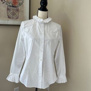 White cotton  Ralph Lauren blouse size medium
